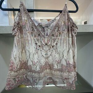 Camilla Multicolor Floral Top Size Small